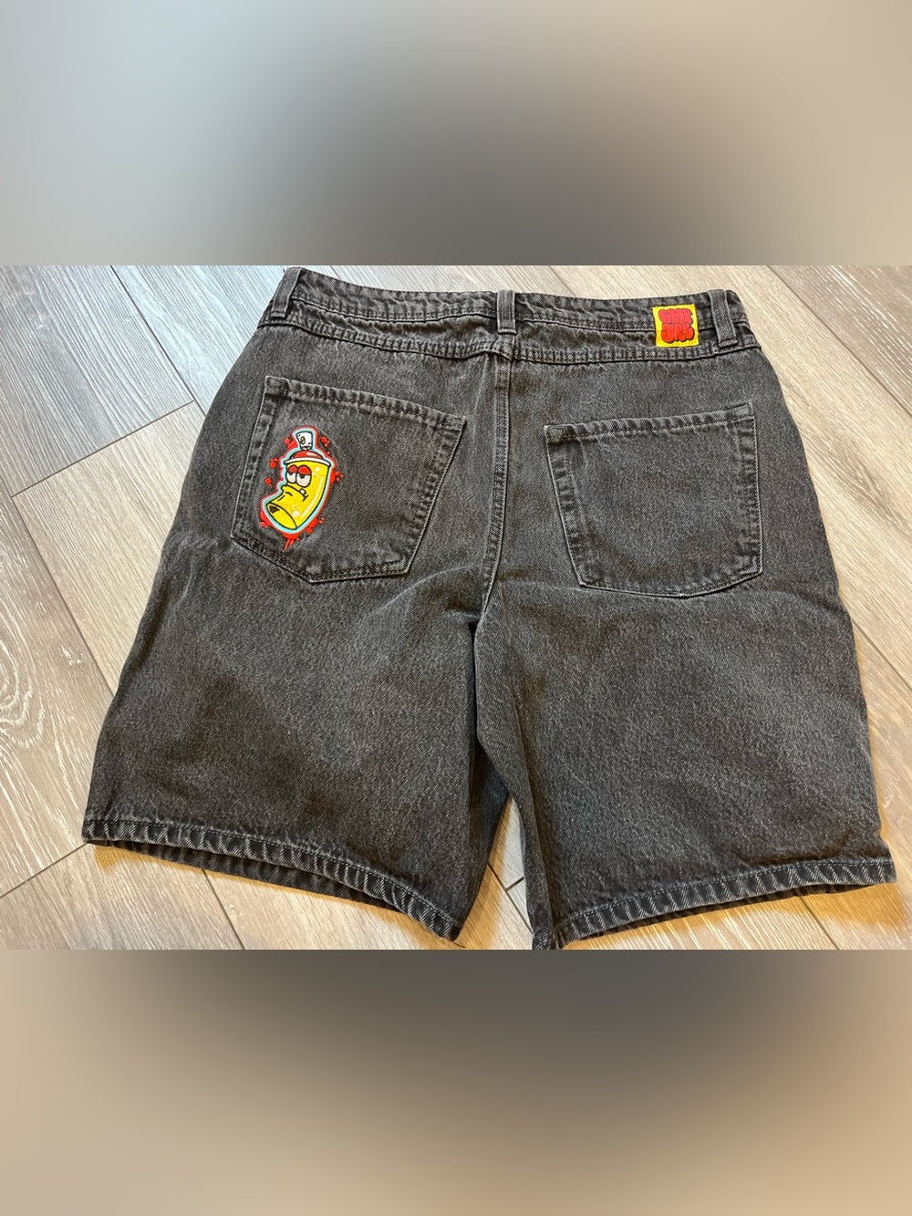 Empyre Shmutz Black Denim Skate Shorts 34